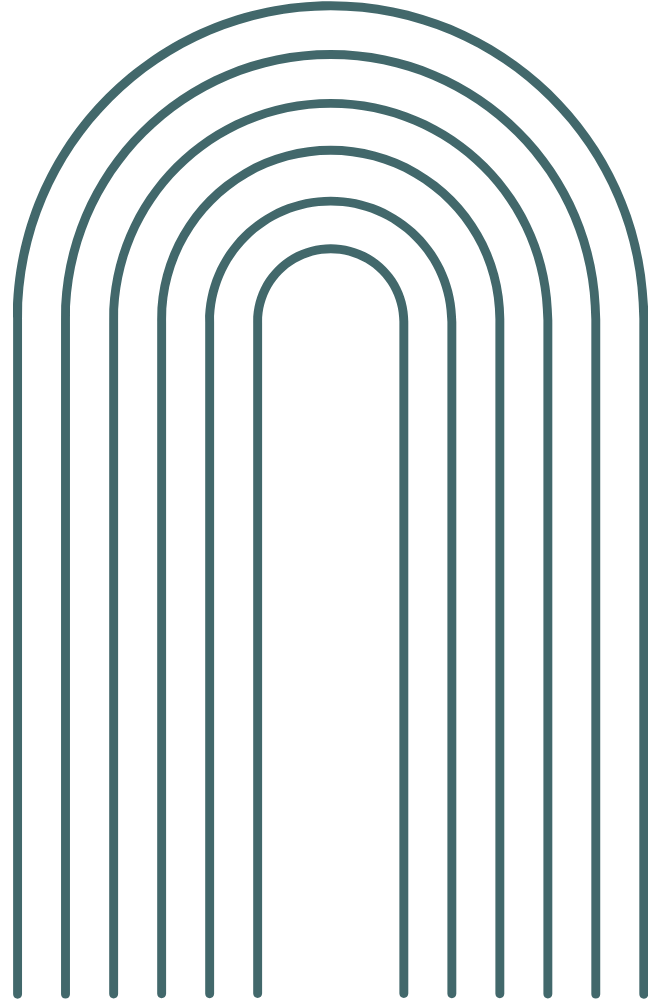 lines in an arched shape